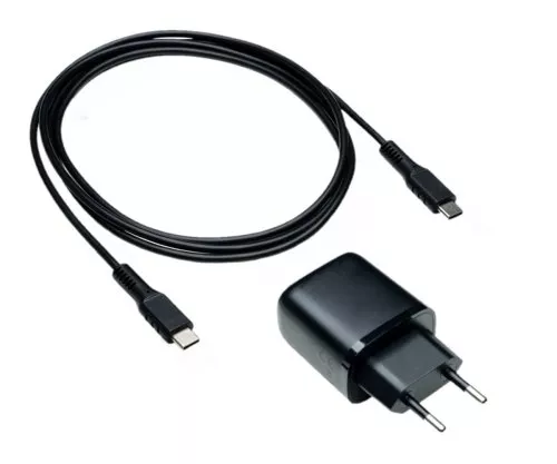 USB PD/QC 3.0 charging adapter incl. C-C cable, black 20W, 3.6V~5.9V/3A; 6~9V/2A; 9V~12V/1.5A